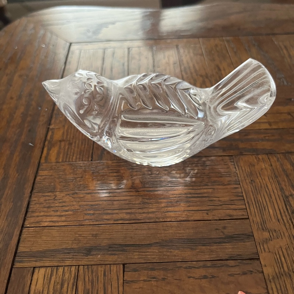Crystal Sparrow Figurine